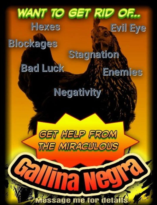 Gallina Negra Spiritual Service/Message me after purchase! It's very important!