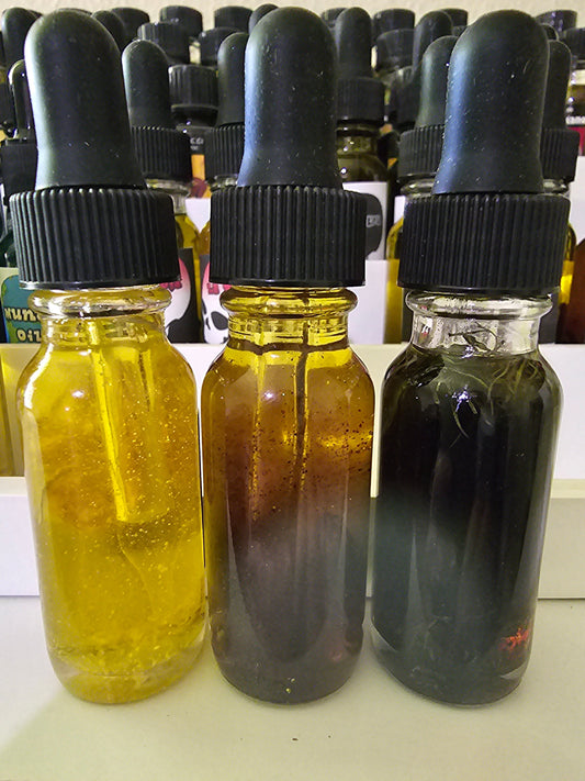 Santa Muerte Blanca Roja Negra Oils