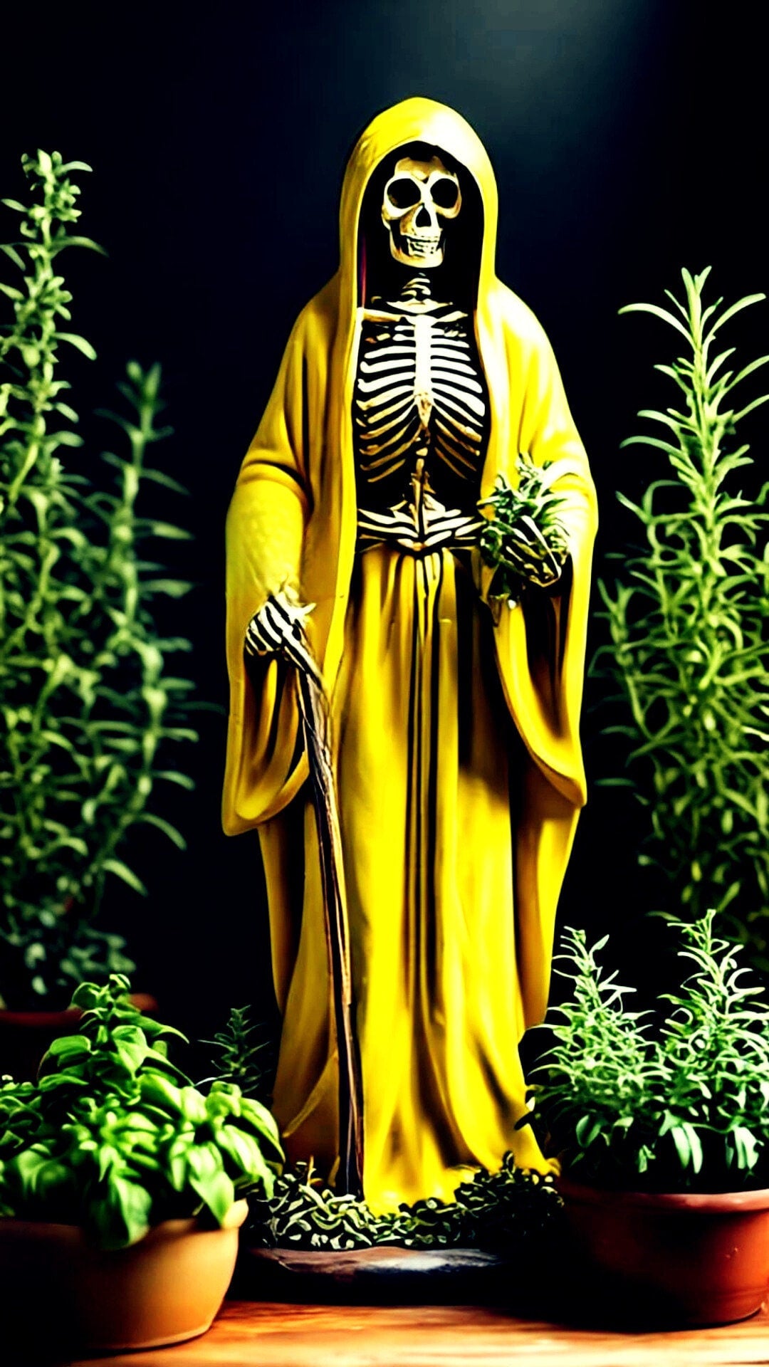 Santa Muerte Prayer Card