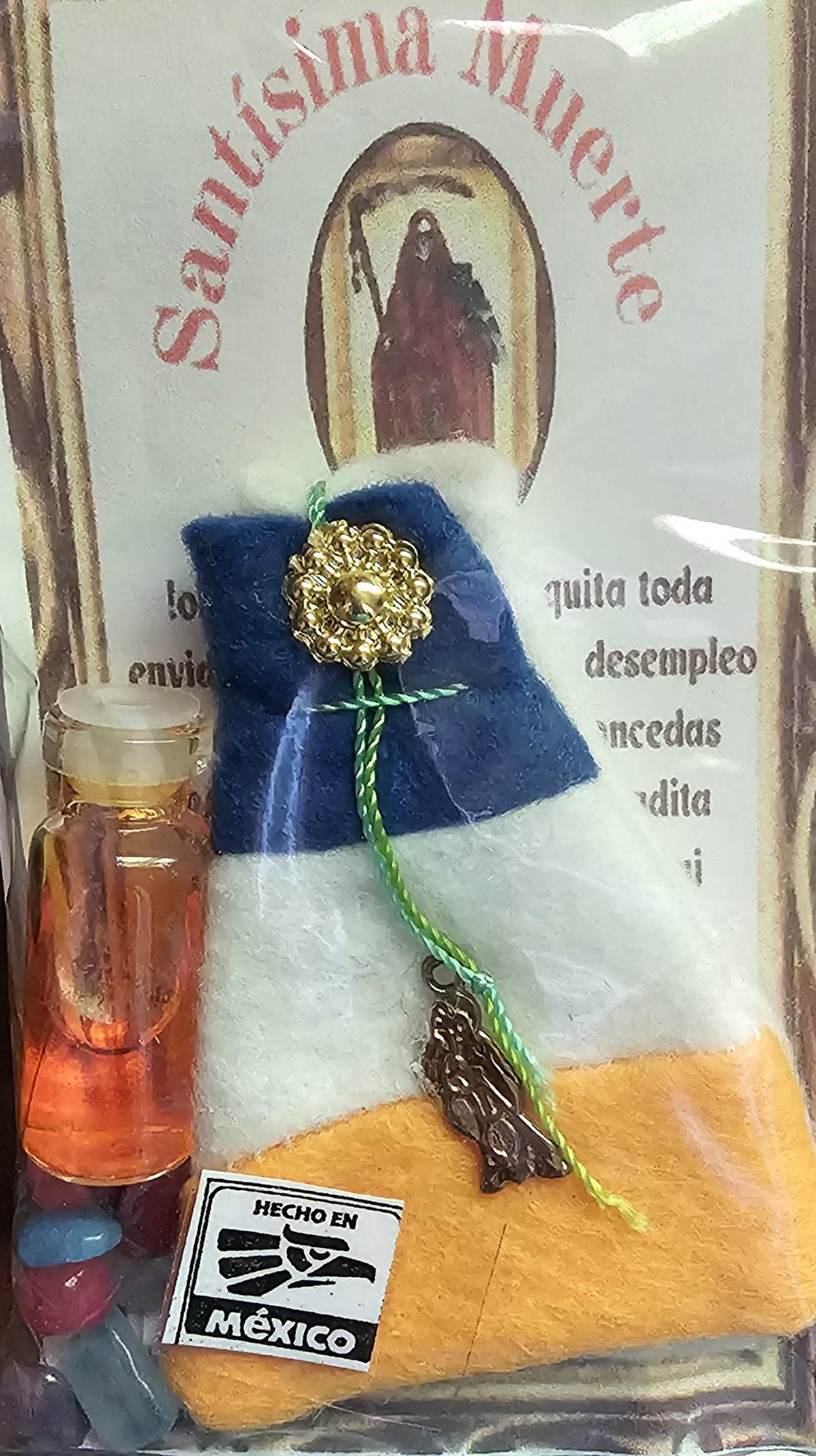 Santa Muerte Amuleto Charm Baggy