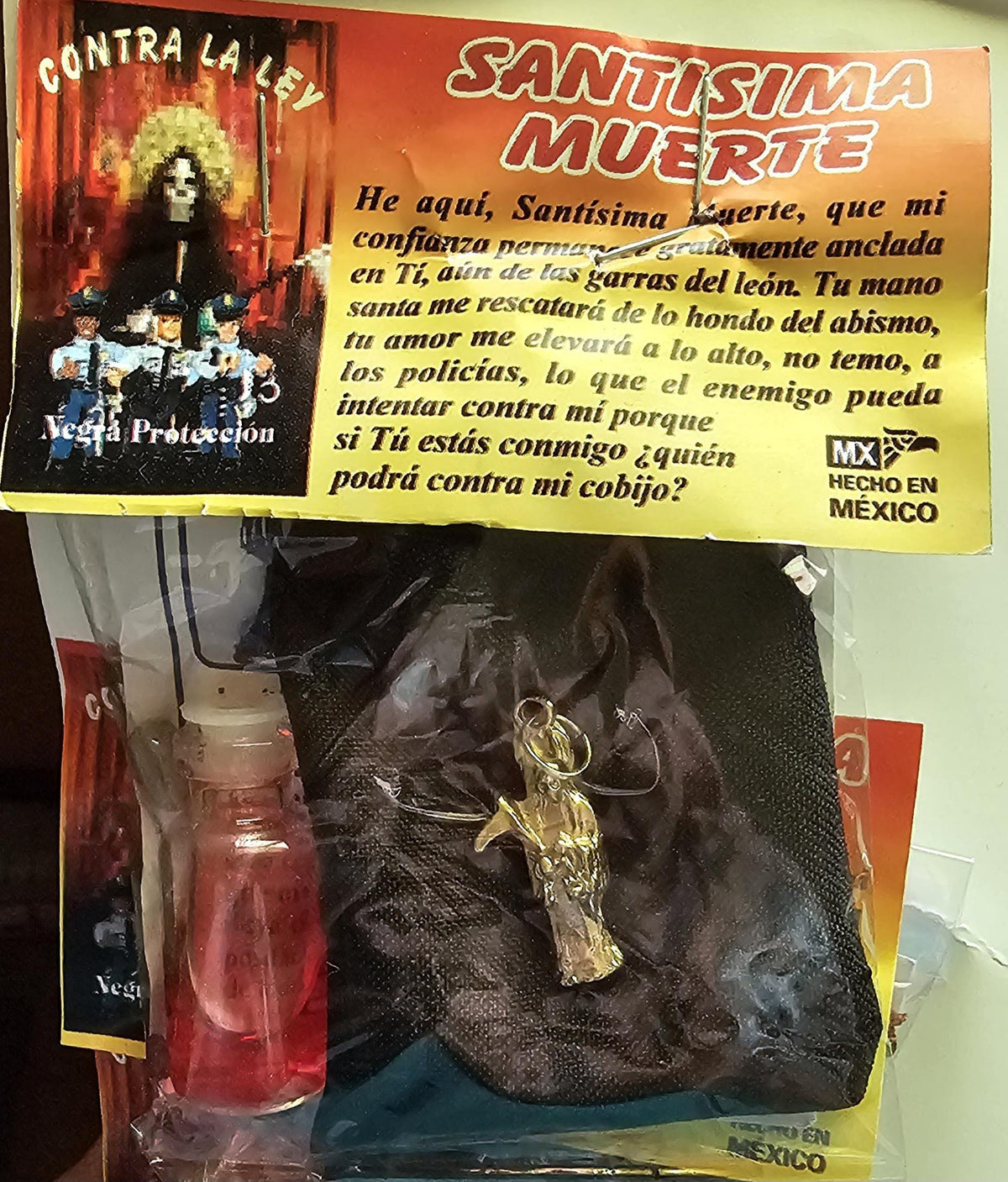 Santa Muerte Amuleto Charm Baggy