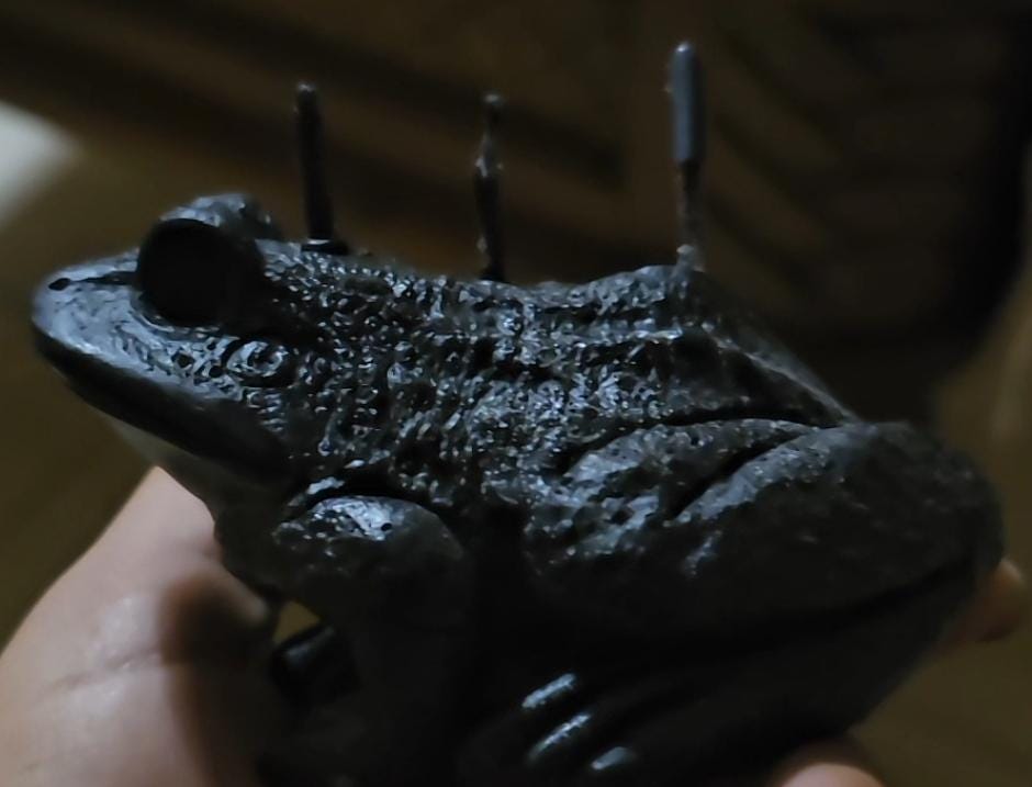 Black Toad Candle