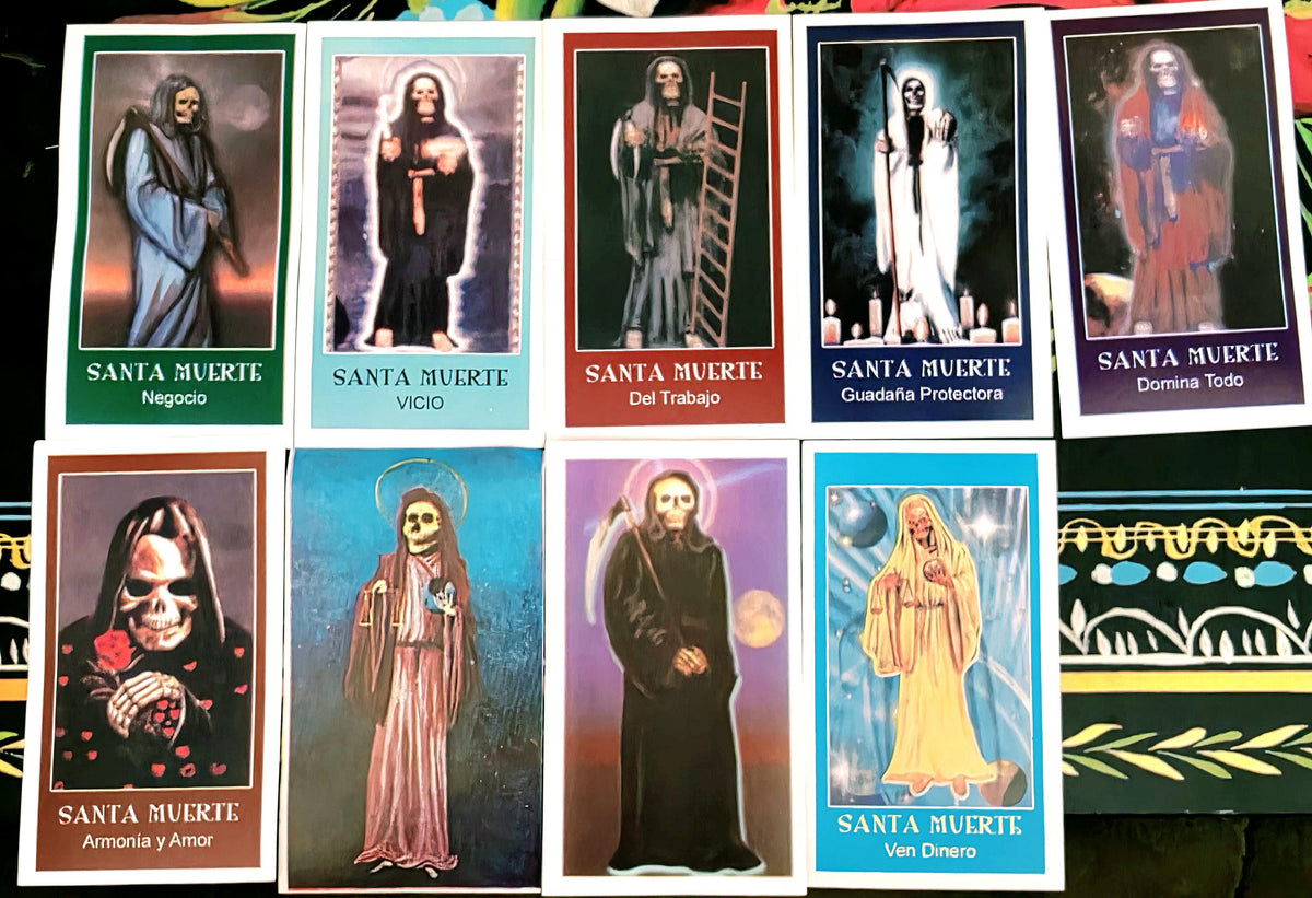 Santa Muerte Prayer Cards Spanish