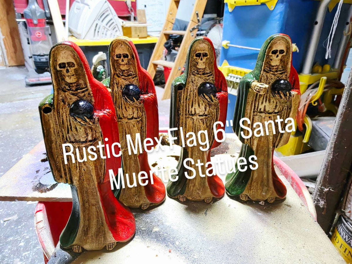 6 " Rustic Santa Muerte Statue