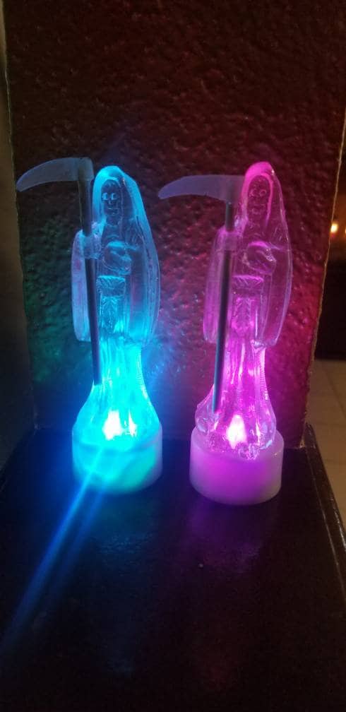 4/5 inch Color Changing Santa Muerte/Holy Death Figurine